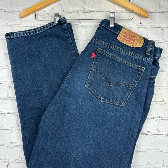 Levi's Other - Levi’s 501 Denim Jeans Mens Button Fly Dark Blue Size 34x32